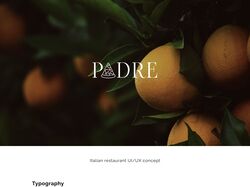 Дизайн сайта для ресторана PADRE