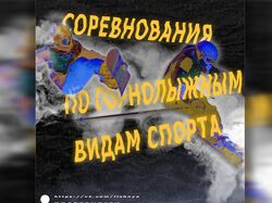 "соревнования по горнолыжным видам спорта"баннер