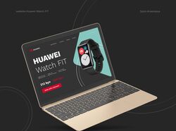 Дизайн сайта HAWEI watch fit
