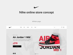 Nike online store concept