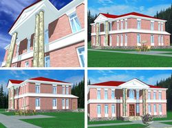 Особняк (AutoCAD. 3D MAX)
