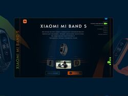 Landing page спортивного браслета Mi Band 5