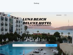 Лендинг(Редизайн)"LUNA BEACH DELUXE HOTEL"