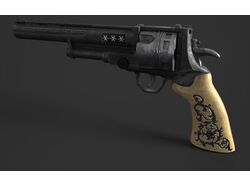 3D модель револьвера "LowPoly"