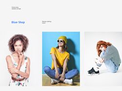 Online shop website concept