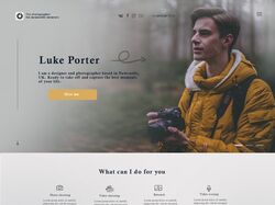 Разработка дизайна сайта для фотографа