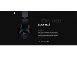 Адаптивная вёрстка лендинга "Headphones"