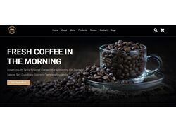 Адаптивная вёрстка сайта "Coffee Shop"