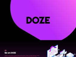 Лэндинг page для криптовалюты блокчейн DOZE