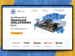 Landing page. Техническая изоляция в Эстонии.