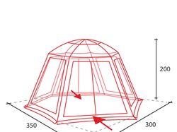 Схема палаток.