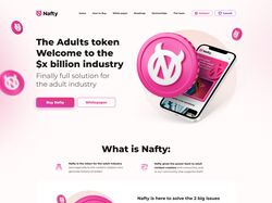 Nafty — landing page