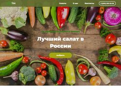 SaladTime - одностраничный сайт