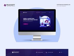 UI\UX дизайн лендинга для Peaksoft