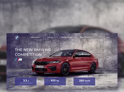 Дизайн главного экрана для новой BMW