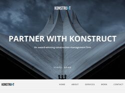 Адаптивная верстка макета страницы 'Konsturkt'