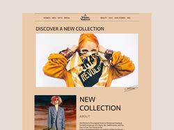 Landing page for fashion shop