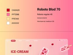 Редизайн сайта компании мороженного