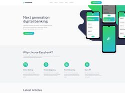 Easybank Responsive Landing Page