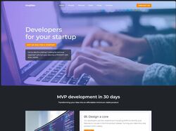 Адаптивная верстка LandingPage по разработке MVP