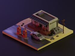 3D визуализация заправки