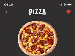 Pizza mobile app