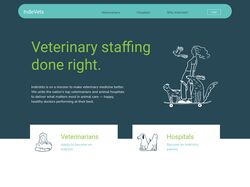 Landing page Veterinary