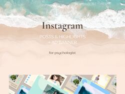Дизайн Instagram профиля для психолога