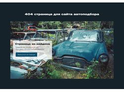 404 страница для сайта автоподбора