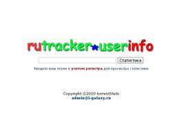 Информация пользователей с rutracker.org