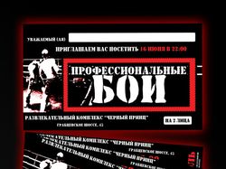 Билет и пригласительный на "Бои без правил"