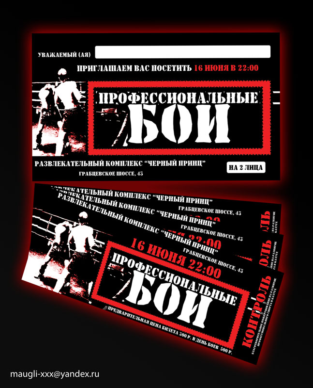 Билет и пригласительный на "Бои без правил".jpg