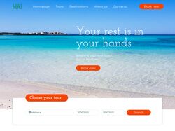 Дизайн сайта для туристического агенства