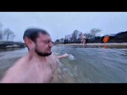 Крещение на моноколёсах на Киевском море