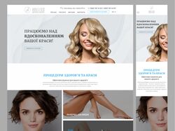 дизайн сайта для Ageless esthetic center
