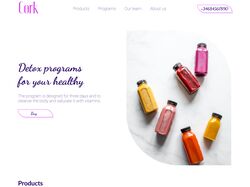 Дизайн сайта для компании, которая производит соки