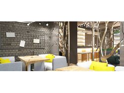 Дизайн-проект кафе на 50 мест