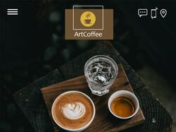 Главная страница кофейни Artcoffee