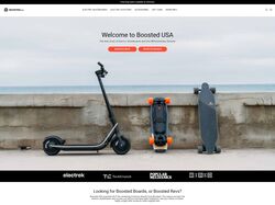 Вёрстка сайта BOOSTED USA - Продажа самокатов.