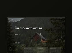 Главный экран сайта для покупки загородного жилья