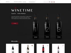 Дизайн інтернет магазину winetime