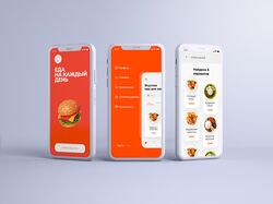 Дизайн приложения доставки блюд из ресторана