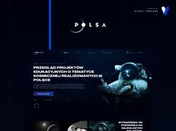 Редизайн сайта космической агениции "POLSA"