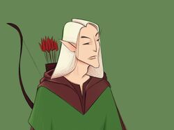 Elf with bow and arrow