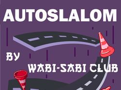 Афиша для дрифт клуба Wabi-Sabi.