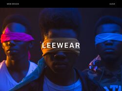 Дизайн сайта магазина одежды "LEEWEAR"