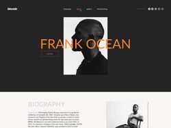 Лэндинг Frank Ocean - Blonde