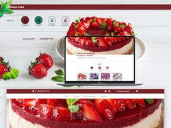 Landing page for desserts in Lviv
