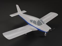 Самолет PIPER CHEROKEE в 3D