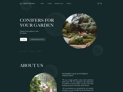 Landing page "Хвойные растения для Вашего сада"